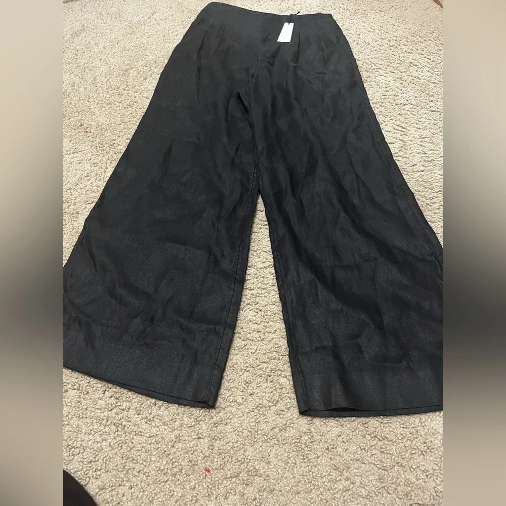 NWT Banana Republic Black Wide-Leg Pants